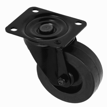 Adam hall 372151 blk - rueda giratoria de 100 mm, negra