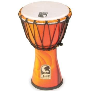 Toca Percussion SFDJ-10AFS African Sunset Djembe Freestyle Afinación cuerda SFDJ-10AFS