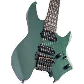 Larry Carlton X6 Headless 7 MGR Metallic Green Guitarra eléctrica X6 HEADLESS 7 MGR METALLIC GREEN
