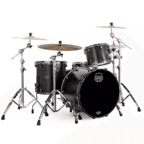 Mapex SV481XBKFB Saturn Flat Black Maple Burst Batería Acústica SV481XBKFB