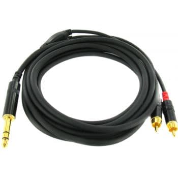Cordial cfy 3 vcc cable 2 rca macho a jack stereo macho 3 metros