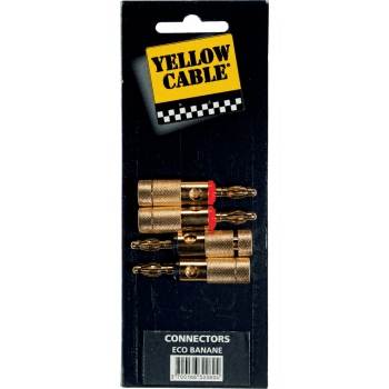 Yellow Cable ECO-BANANE 2 Conectores Tipo Banana ECOBANANE