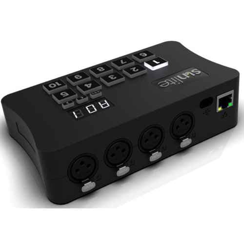 SUNLITE-EC 1024 canales DMX 13 botones 4 salidas XLR EC 1024