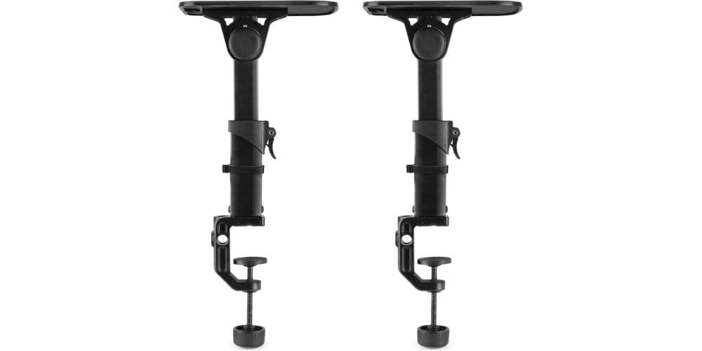 VONYX SMS32 Soportes Monitores Estudio con Abrazaderas SMS32 Mon.StandSet Tilt Clamp 28cm