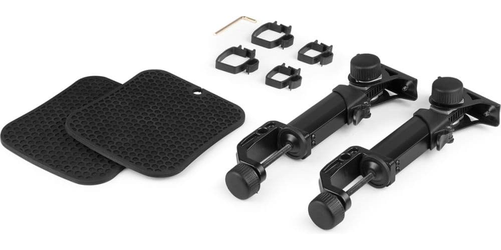 VONYX SMS32 Soportes Monitores Estudio con Abrazaderas SMS32 Mon.StandSet Tilt Clamp 28cm