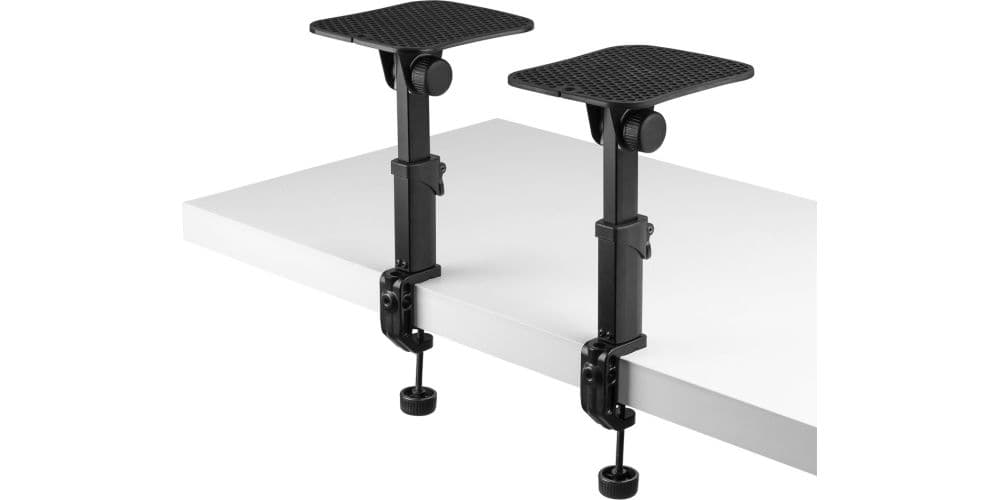 VONYX SMS32 Soportes Monitores Estudio con Abrazaderas SMS32 Mon.StandSet Tilt Clamp 28cm