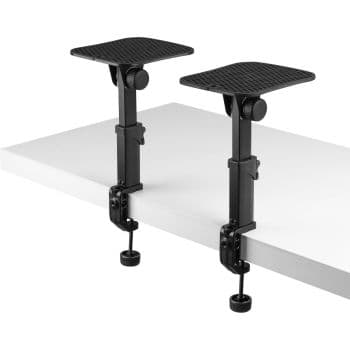 VONYX SMS32 Soportes Monitores Estudio con Abrazaderas SMS32 Mon.StandSet Tilt Clamp 28cm