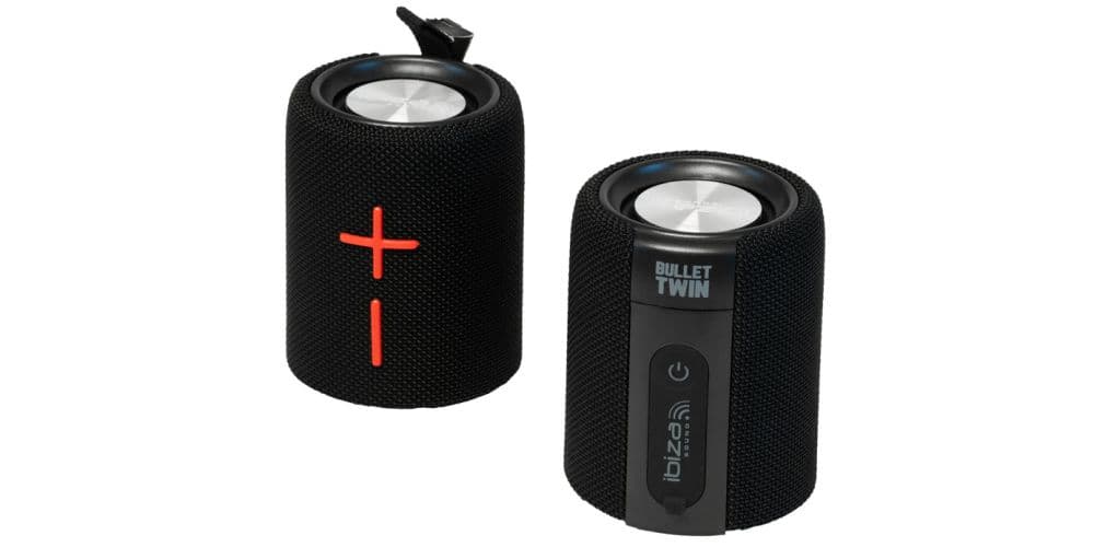Ibiza Sound BULLET-TWIN Altavoz Bluetooth doble Autonomo IPX5 2 x 20W BULLET-TWIN