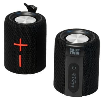 Ibiza Sound BULLET-TWIN Altavoz Bluetooth doble Autonomo IPX5 2 x 20W BULLET-TWIN