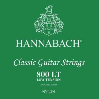 Hannabach 800lt green low tension cuerdas para guitarra clásica