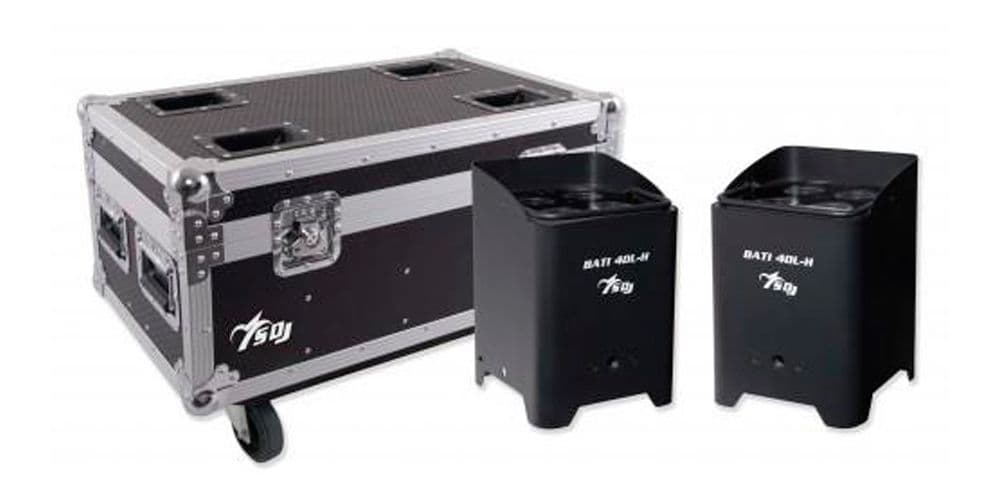 SDJ BATI4DLHKIT. Set 8 Focos BATI4DLH + Flightcase BATI4DLHKIT