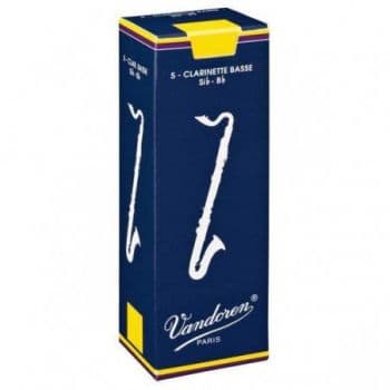 Vandoren caja 5 cañas clarinete bajo vandoren tradicional 2 azul