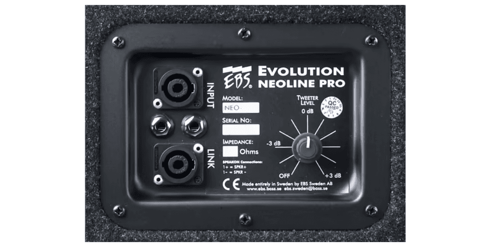 EBS Pantalla Bajo Neo 2X12" Tweeter 4Ω-600W MEBNEO-212