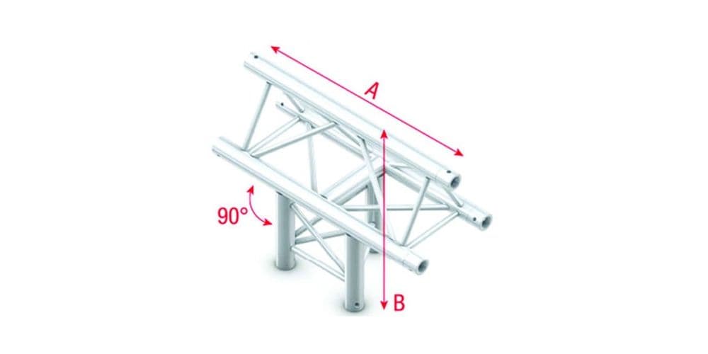 Showtec FT30037 T-Cross vert.3-way,apexup-50cm Pro-30 Triangle F Truss FT30037