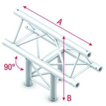Showtec FT30037 T-Cross vert.3-way,apexup-50cm Pro-30 Triangle F Truss FT30037