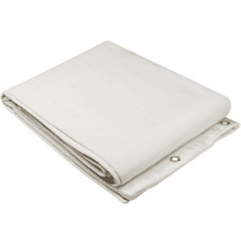 Adam Hall Accesorios 0160 X 33 WH - Tela Acústica B1 con Ojales Niquelados y Dobladillo 3x3, Crema 0160 X 33 WH