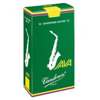 Vandoren caja 5 cañas saxo tenor vandoren java 3 caja verde