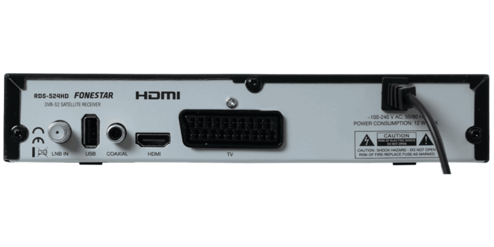 Fonestar RDS-524HD Receptor satélite HD DVB-S2 H.265 HEVC RDS-524HD