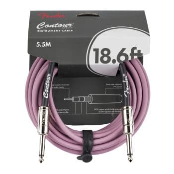 Fender contour 18.6 cable burgundy mist cable jack