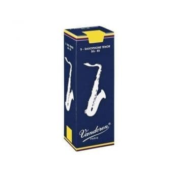 Vandoren caja 5 cañas saxo tenor vandoren tradicional 3 caja azul