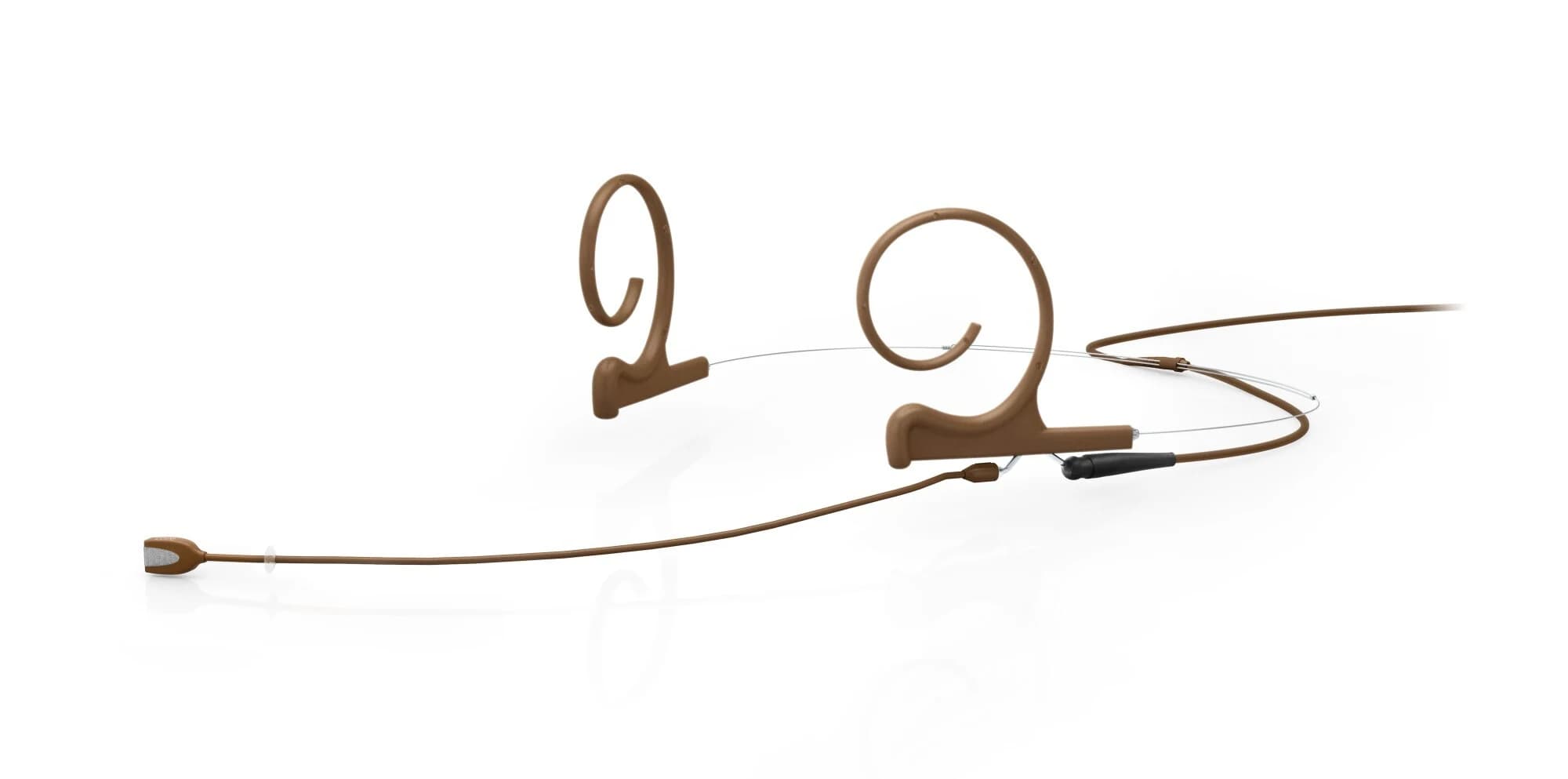 DPA Micro CORE+ Omni. Boom 110mm, flex 2 orejas. Marrón. Minijack 4166-OP-F-C34-LH