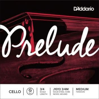 D´addario J1013 Cuerda para violonchelo Prelude Sol (G), 3/4 tensión media J1013-3/4M Prelude Cello G