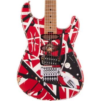 Evh striped frankie mn red/black guitarra eléctrica