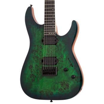 Schecter c-6 pro aqua burst. guitarra eléctrica