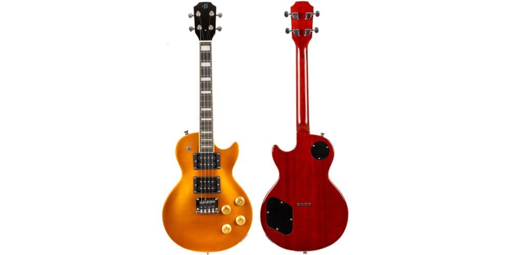 Flight Ukelele Tenor Rock Series Centurion Vintage Gold Electric Rock Series Centurion Vintage Gold
