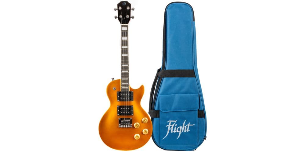 Flight Ukelele Tenor Rock Series Centurion Vintage Gold Electric Rock Series Centurion Vintage Gold