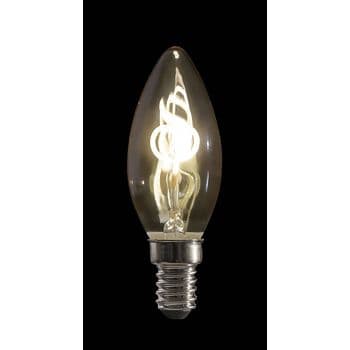 Showtec LED Filament Candle Bulb B10 Bombilla de 2W Regulable con Filamento en Espiral LED Filament Candle Blud B10