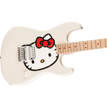 Squier by Fender Hello Kitty White Stratocaster Hello Kitty White Stratocaster
