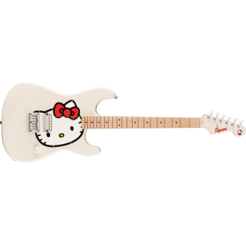 Squier by fender hello kitty white stratocaster