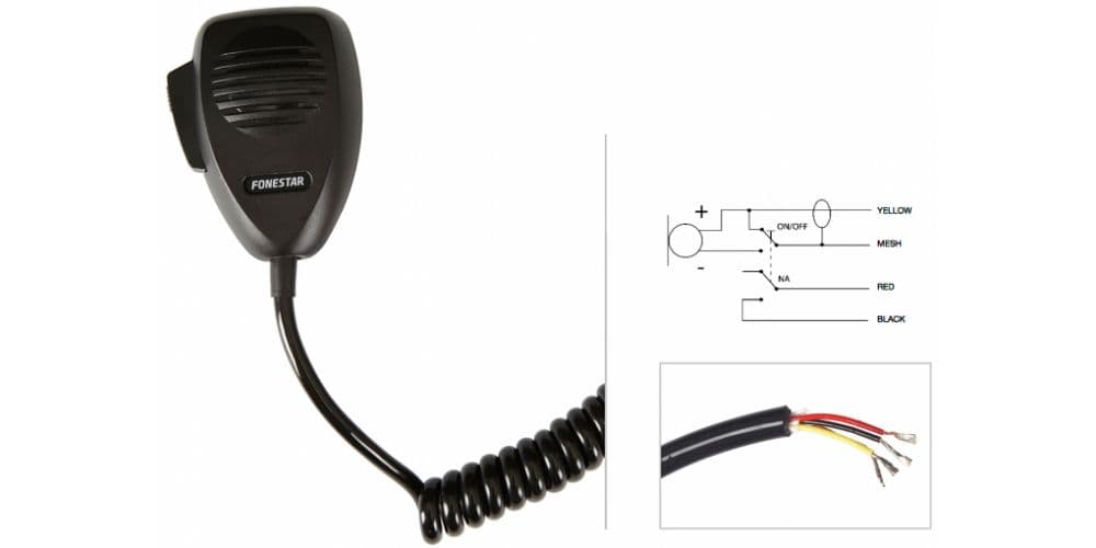 Fonestar MCD-364-P Micrófono de comunicaciones de mano MCD-364-P