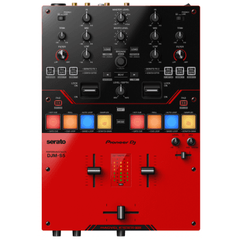 Pioneer dj djm-s5 mesa de mezclas dj de 2 canales scratch para serato dj pro