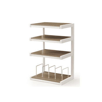 Norstone esse vinyl white satin - oak mueble hifi