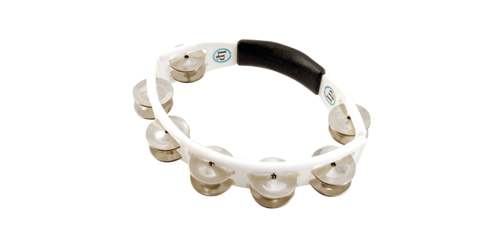 LP LP152 Panderetas Cyclop para mano. Sonajas de acero. Blanco LP152