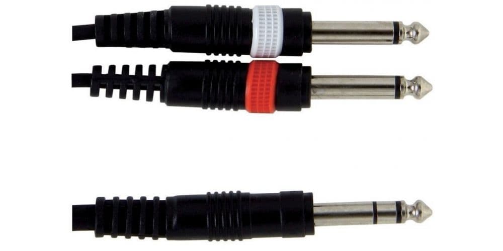 Gewa Cable en Y Basic Line U/C 5 Jack mono-Jack Estéreo 6M Basic Line U/C 5 Jack mono-Jack Estéreo 6M