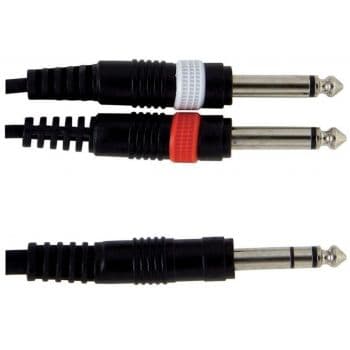 Gewa Cable en Y Basic Line U/C 5 Jack mono-Jack Estéreo 6M Basic Line U/C 5 Jack mono-Jack Estéreo 6M