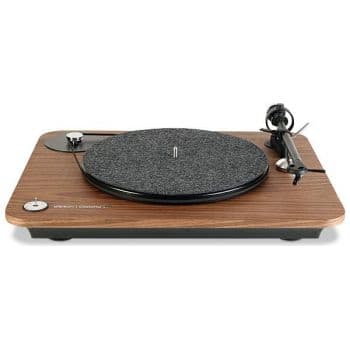 Elipson chroma 400 walnut giradiscos con capsula mm ortofon om10