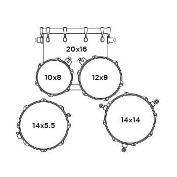 Mapex AR504SDW Armory Desert Dune Batería Acústica AR504SDW