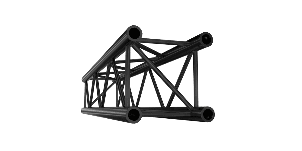 Showtec GQ30250HDB Straight 2500mm Heavy Duty Black Pro-30 Square G Truss GQ30250HDB