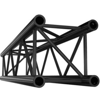 Showtec GQ30250HDB Straight 2500mm Heavy Duty Black Pro-30 Square G Truss GQ30250HDB