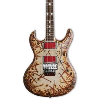 Esp eii rzk-i burnt guitarra eléctrica