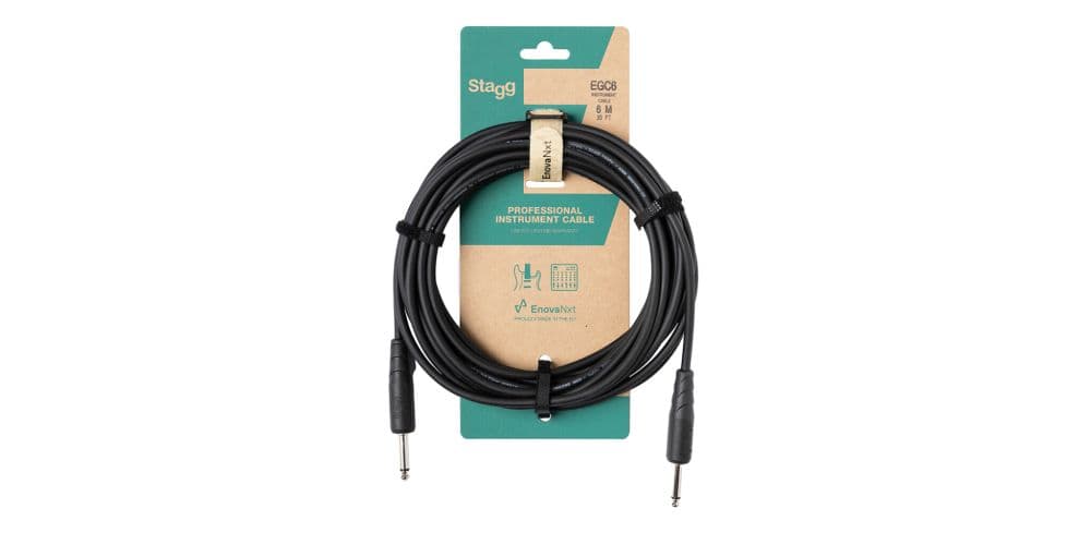 Stagg EGC6 Cable de instrumento, jack a jack macho 6 m EGC6