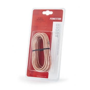 Cable profesional para altavoces 2mm 5 metros fonestar ct-24-5