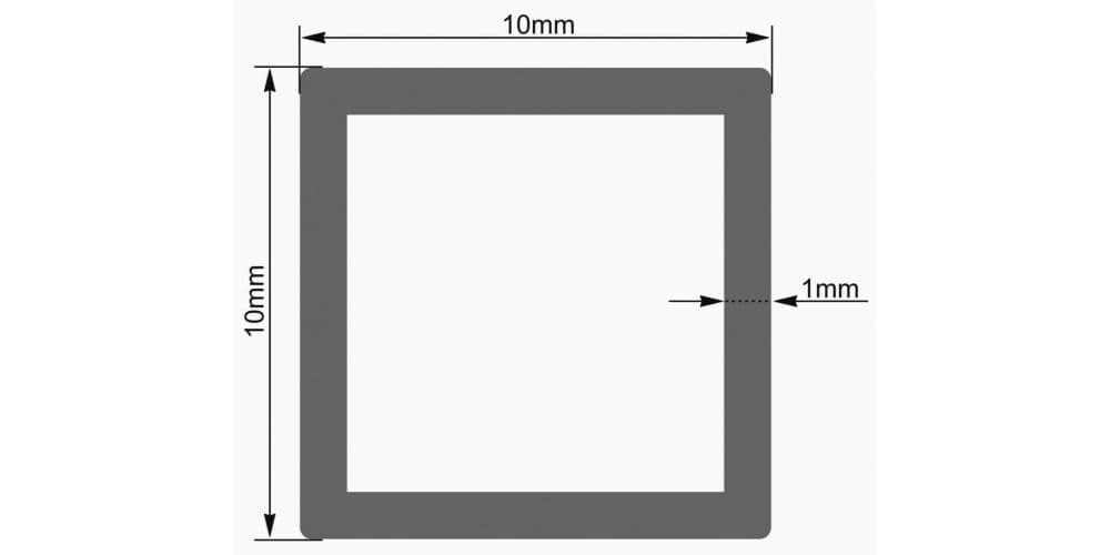 Eurolite Tubo 10x10mm Violeta 2m Tubo 10x10mm Violeta 2-m