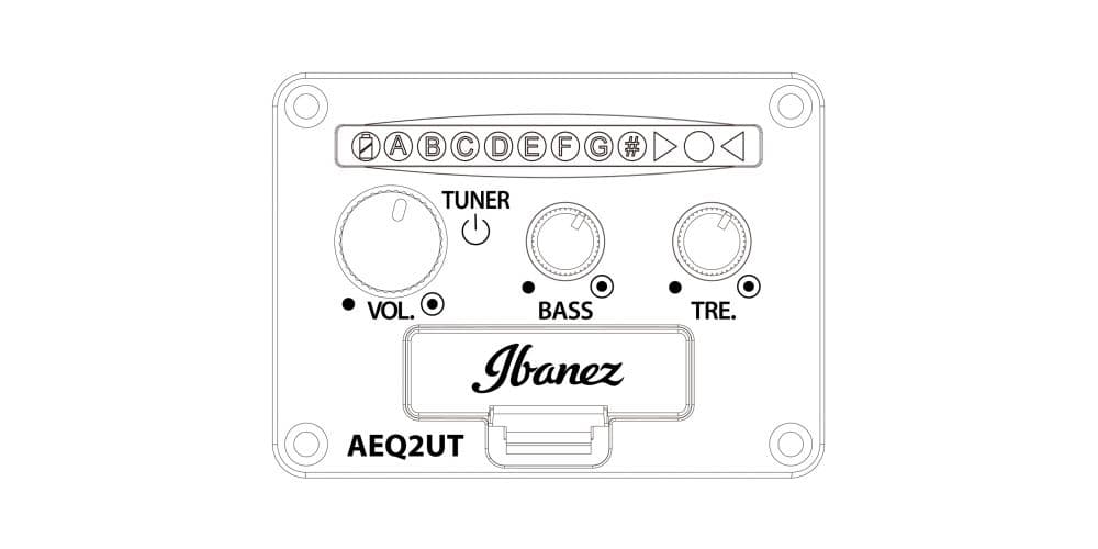 Ibanez URGT100-BK Ukelele Tenor Eléctrico URGT100BK