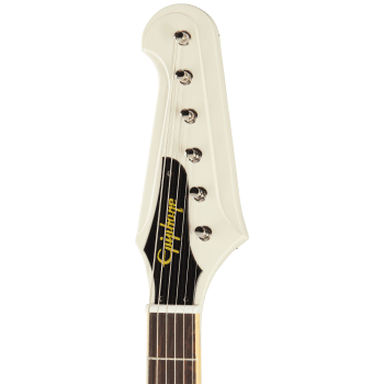 Epiphone 1963 Firebird V Maestro Vibrola Reissue Guitarra Eléctrica White con estuche epiphone 1963 firebird v
