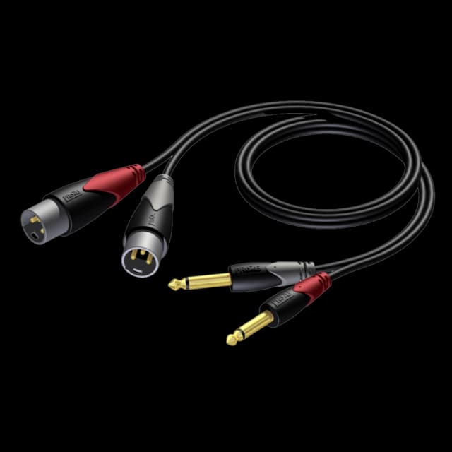 PROCAB CLA708/1.5 Cable Doble XLR/JACK 1.5M PROCAB CLA708/1.5